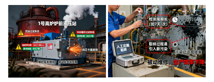 以鋼廠高爐液壓站為例：油液污染早預警，生產運維更科學 圖1